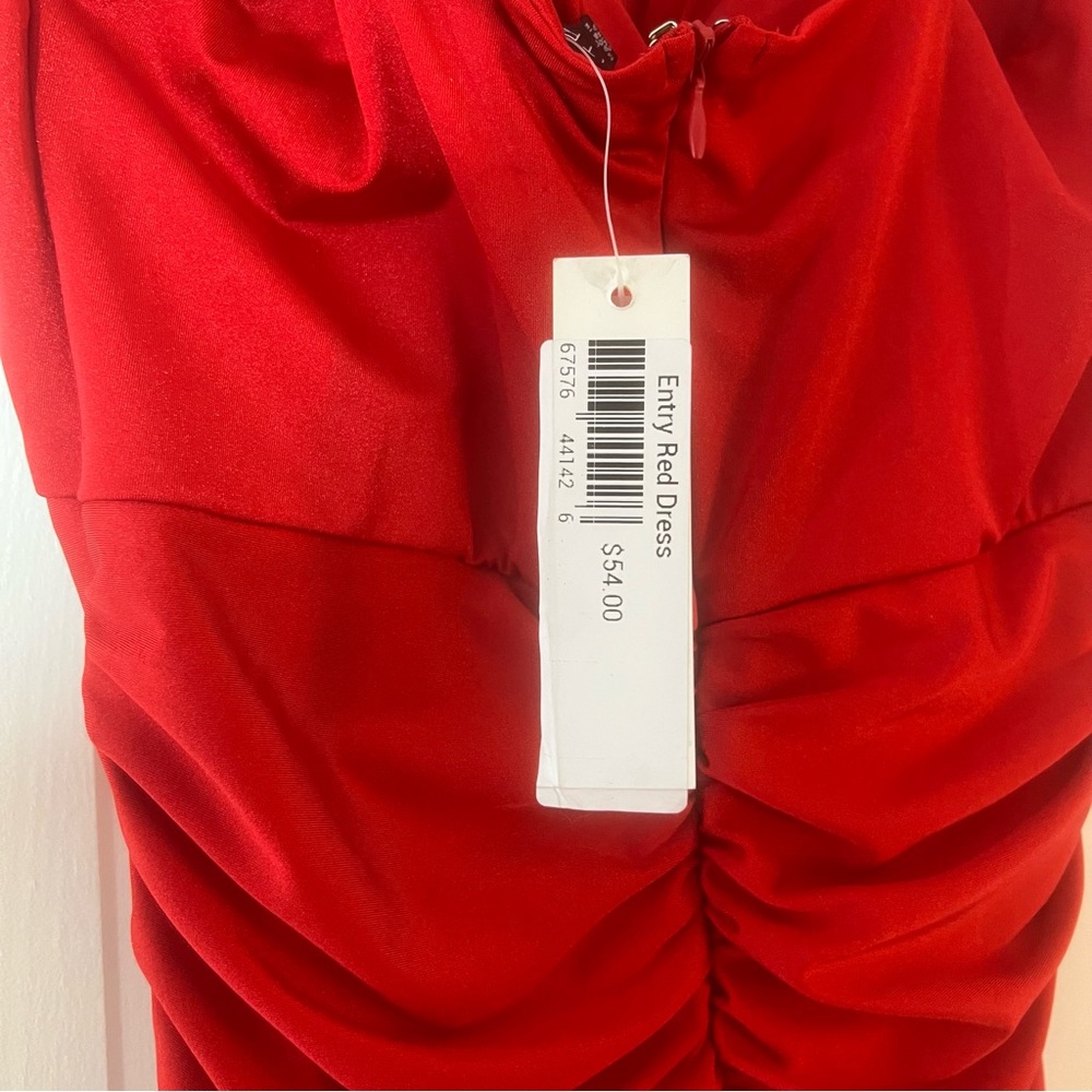 Entry Red Mini Dress - Picture 6 of 12